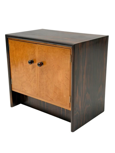Art Deco Cabinet in Macassar and Birch by Gebroeders Reens Amsterdam, 1930s